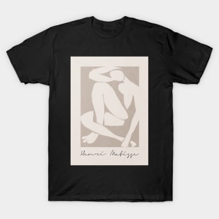 Henri Matisse Blue nude inspired, Neutral art T-Shirt